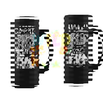 Dad Of The Wild And Two Zoo Safari Jungle Birthday Taza de café - Regaloses