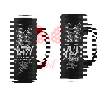 Daddy Of The Birthday Girl Cute Pink Bow Family Matching Coffee Mug - Seseable