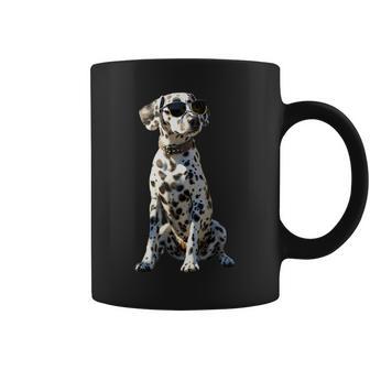 Dalmatian With Sunglasses Dogs I Love Dalmatian Tassen - Geschenkecke