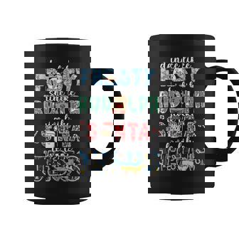 Dance Like Frosty Shine Rudolph Give Santa Love Like Jesus Graphic Print Coffee Mug - Monsterry