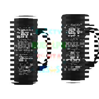 Dance Like Frosty Shine Like Rudolph Give Santa Love Jesus Graphic Print Coffee Mug - Monsterry