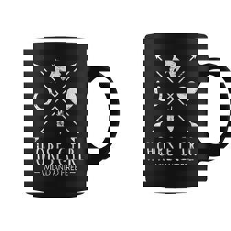 De Equitación Horse Girl Wild And Free Arrow Para Amantes De Los Caballos Taza de café - Regaloses