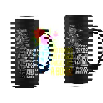 De Potencia Not Frágil Like A Flower Frágile Like A Bomb Taza de café - Regaloses