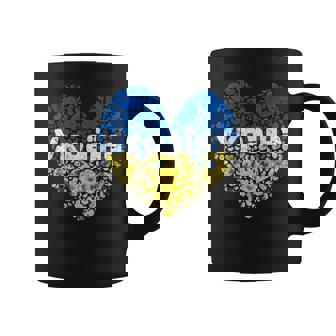 De Ucrania Con Diseño De Corazones Ucranianos Taza de café - Regaloses