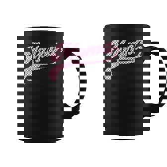 Día De La Madre Mamá Best Mom Ever Retro Groovy Mama Cuadros Taza de café - Regaloses