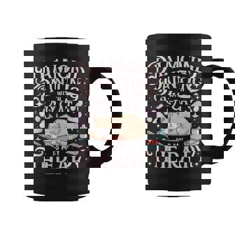 Diamond Painting With My Cat Is My Therapy Diamond Painting Coffee Mug | Mazezy