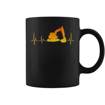 Digger Driver Digger Driver Heartbeat Ecg Heart Rate Tassen - Geschenkecke