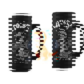Dino Sore Gym Fitness Lifting Weights Workout Dino Saur Gym Coffee Mug | Seseable CA