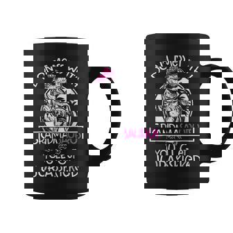 Dinosaur Don't Mess Grandmasaurus Women's Dinosaur Theme Black Small Coffee Mug - Seseable
