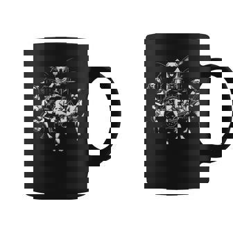 Divertida Banda De Rock Para Perros Y Música Heavy Metal Cuello Taza de café - Regaloses