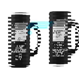 Divertida De Qa Engineer I Make Developers Cry Qa Tester Cuello Taza de café - Regaloses