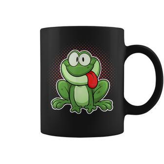 Divertido Rana Lengua Salga Ranas Traviesas Anfibio Taza de café - Regaloses