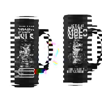 Divertido Y Lindo Unicornio Para Entrenamiento Gimnasio Fitness Levantamiento De Pesas Regalo Sin Mangas Taza de café - Regaloses