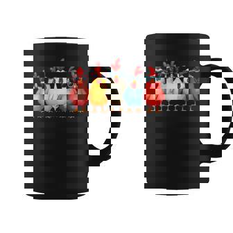 Divertidos Amantes Del Pollo De Dibujos Animados De Cool Chicken Squad Taza de café - Regaloses