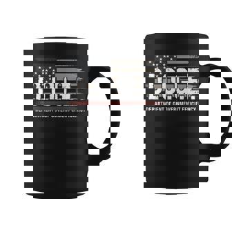 Doge Department Of Government Efficiency Usa Flag Coffee Mug | Mazezy