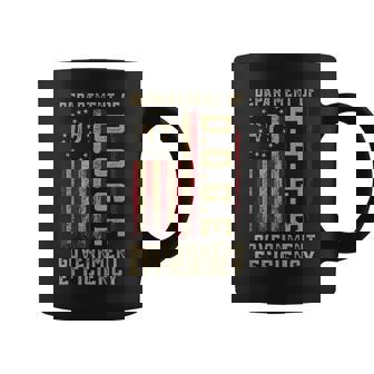 DOGE Doge Department Of Government Efficiency Us Flag Coffee Mug | Mazezy