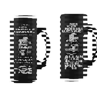 Dogs 365 Never Underestimate An Old Man With Poodle Dog Graphic Print Coffee Mug - Monsterry