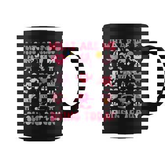 What Are We Doing Today Pe Teacher Hearts Valentine's Day Coffee Mug - Seseable