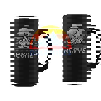 Dolomites Retro Mountain Sunset Design Graphic Print Coffee Mug - Monsterry