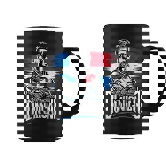 Dominicano Tattoo Style Dominican Man Proud Heritage Graphic Print Coffee Mug - Monsterry