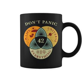 Don't Panic Life Universe Everything 42 Science Fiction Space Lovers Tassen - Geschenkecke