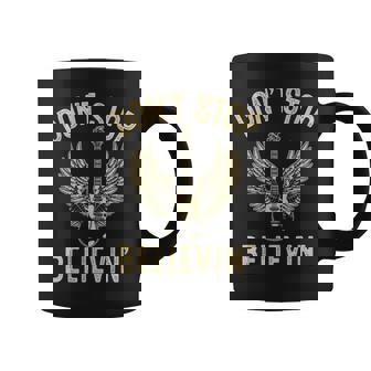 Don't Stop Believing Cool Bands Guitar 80S 90S Classic Rock Coffee Mug | Seseable CA