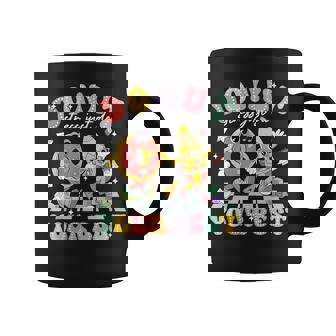 Donut Stress Just Do Your Best Groovy Testing Day Teachers Coffee Mug | Mazezy
