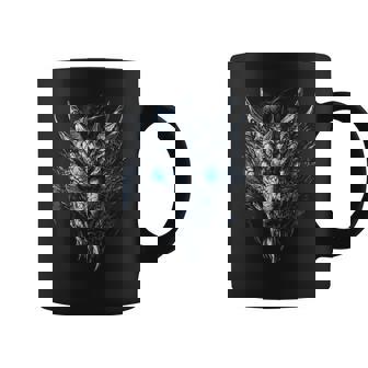 Dragón Ojos Azules Ojos Obras De Arte Dragón Taza de café - Regaloses