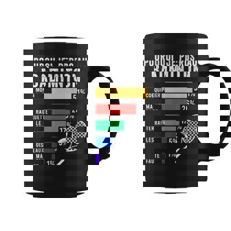 Drôle Badminton Je Peux Pas J'ai Badminton Idee Cadeau Bad Tasse - Cadeauxyz