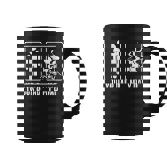 Drummer Drums Your Dad My Dad Taza de café - Regaloses