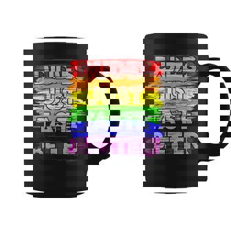 Dudes Just Taste Better Gay Pride Idea Graphic Print Coffee Mug - Monsterry