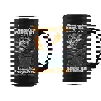 Dumpster Fire Response Team Meme Racoon Lover Humor Coffee Mug - Thegiftio