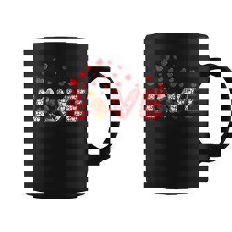 Eagle Bird Lover Hearts Love Eagle Valentine's Day Graphic Print Coffee Mug - Monsterry