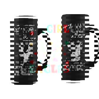Eagle Bird Lover Tee Just A Girl Who Loves Eagles Graphic Print Coffee Mug - Monsterry