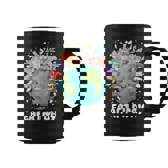 Earth Day Cute & Floral Planet Earth Day 2025 Coffee Mug - Monsterry