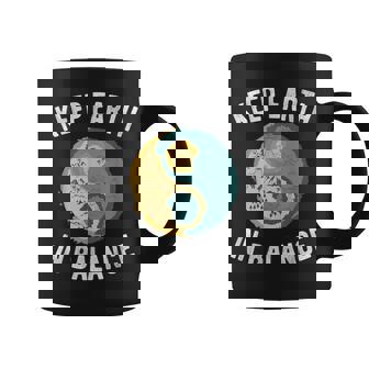 Earth Yin Yang Yoga Meditation Balance Earth Day Environment Coffee Mug | Mazezy
