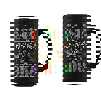 Easily Distracted By Birds Bird Lover Graphic Print Coffee Mug - Monsterry