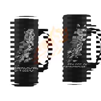 Eastern Screech-Owl Bird Lover Graphic Print Coffee Mug - Monsterry