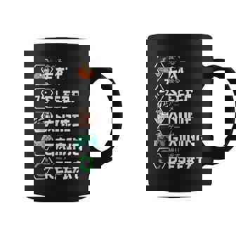 Eat Sleep Anime Gaming Repeat Taza de café - Regaloses