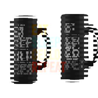 Eat Sleep Cello Repeat Camisaiolonchelo Taza de café - Regaloses