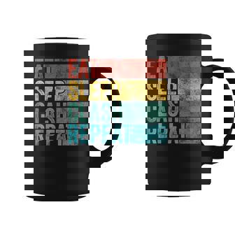 Eat Sleep Clash Repeat Gaming Clans Vintage Distressed Coffee Mug | Mazezy