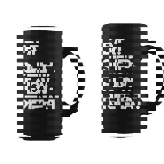 Eat Sleep Flow Repite Hip Hop Rap Taza de café - Regaloses