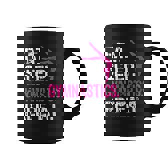 Eat Sleep Gymnastics Repeat Gymnastics Player Graphic Print Coffee Mug - Monsterry