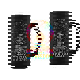 Education Is Freedom Teacher Books Black History Month Coffee Mug | Mazezy