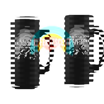 Effervescent Vintage Retro Sunset Graphic Print Coffee Mug - Monsterry