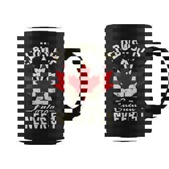 Elbows Up Canada Never 51 Canada Flag Stand Strong Coffee Mug - Thegiftio