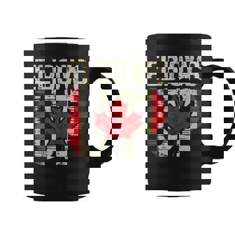 Elbows Up Canada Canadian Flag Retro Elbows Up Coffee Mug - Monsterry