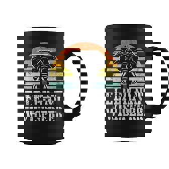 Elephant Whisperer Rétrointage Animaux Africains Tasse - Cadeauxyz