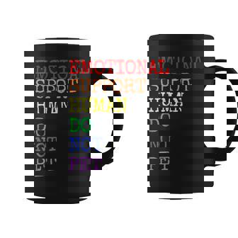 Emotional Support Human Service Dog Owner Graphic Print Coffee Mug - Monsterry