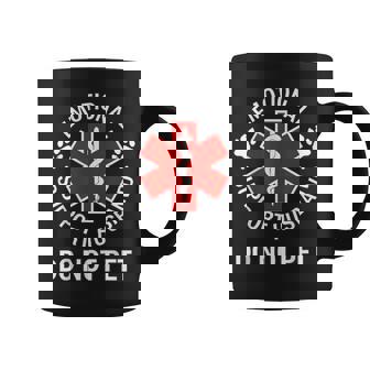 Emotional Support Husband Do Not Pet On Back Coffee Mug - Seseable